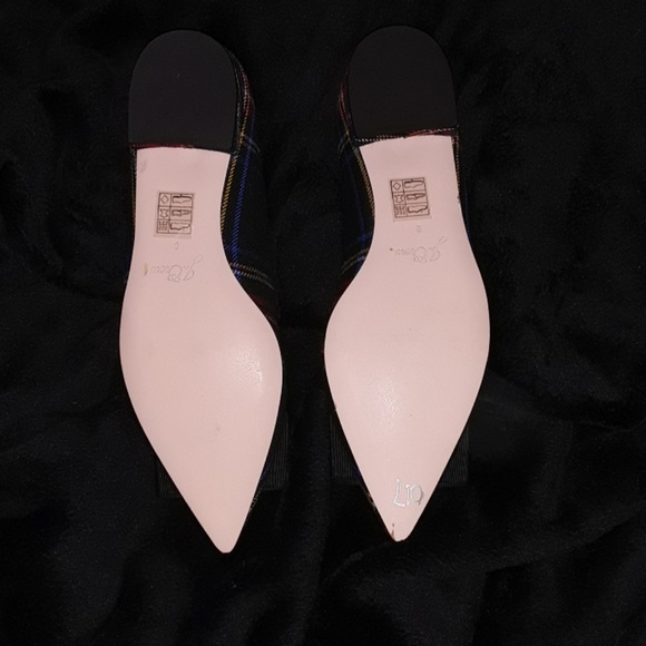 J.Crew Plaid Clothed Pointed Toe Flats Size 8 - Picture 7 of 8